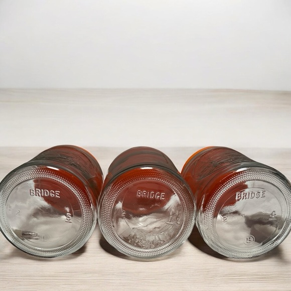 Vintage Anchor Hocking Tang Storage Jars (3) All With Bridge Design - Picture 3 of 5